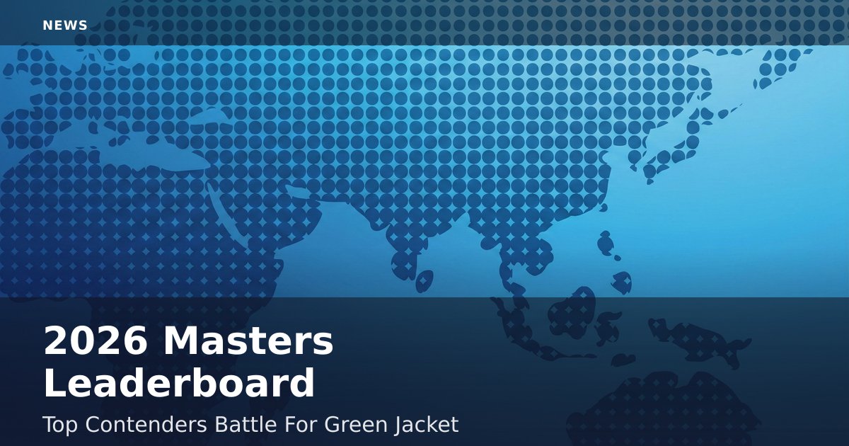 2026 Masters Leaderboard: Top Contenders Battle For Green Jacket