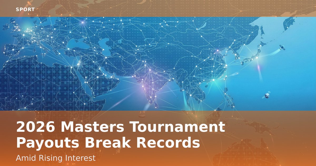 2026 Masters Tournament Payouts Break Records Amid Rising Interest