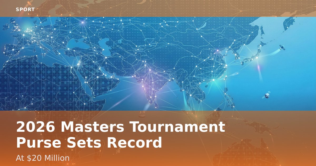 2026 Masters Tournament Purse Sets Record At $20 Million