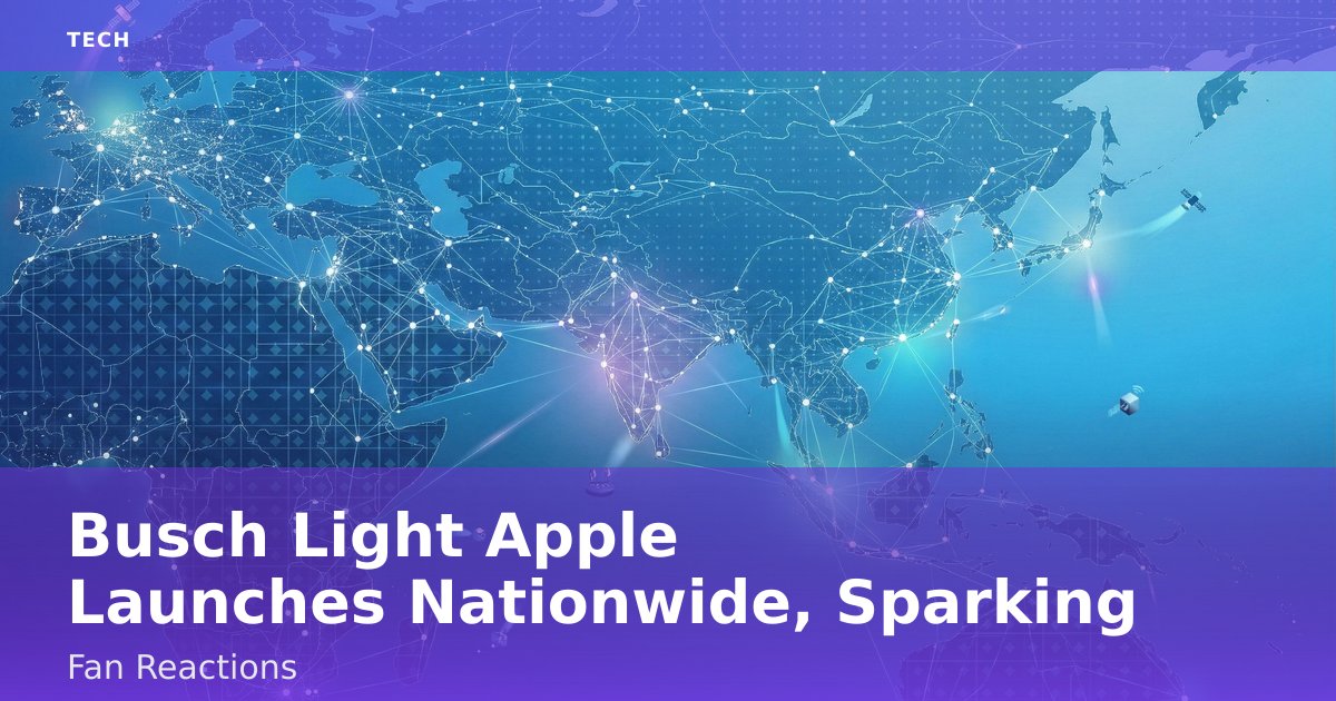 Busch Light Apple Launches Nationwide, Sparking Fan Reactions