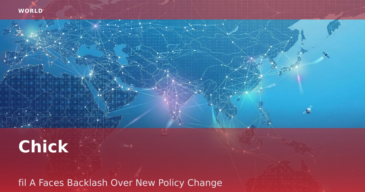 Chick-fil-A Faces Backlash Over New Policy Change