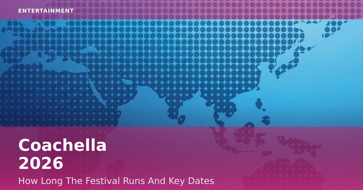 Coachella 2026: How Long The Festival Runs And Key Dates
