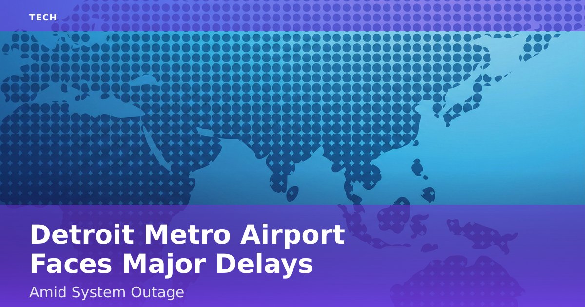 Detroit Metro Airport Faces Major Delays Amid System Outage