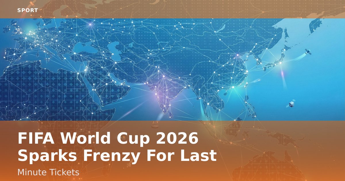 FIFA World Cup 2026 Sparks Frenzy For Last-Minute Tickets