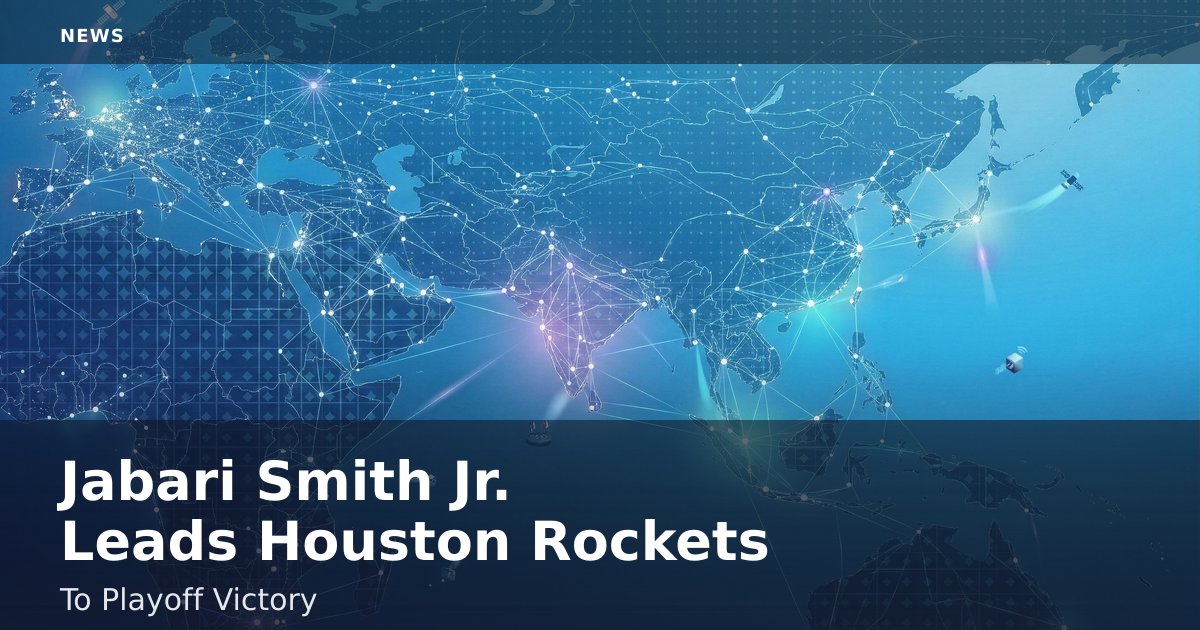 Jabari Smith Jr. Leads Houston Rockets To Playoff Victory