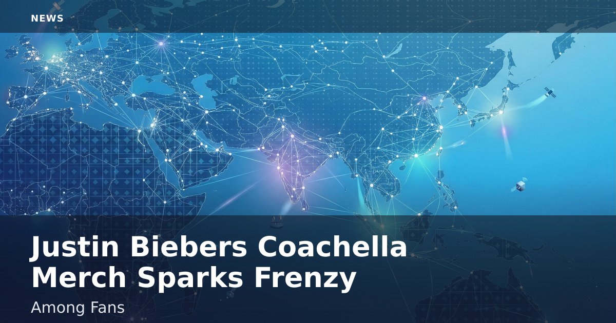 Justin Bieber's Coachella Merch Sparks Frenzy Among Fans