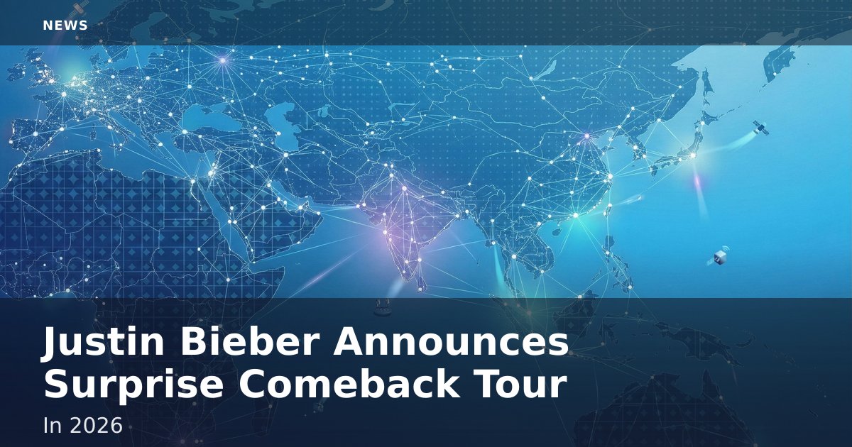 Justin Bieber Announces Surprise Comeback Tour In 2026