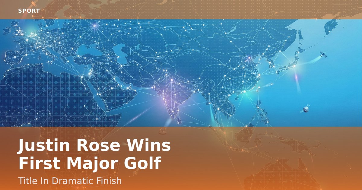 Justin Rose Wins First Major Golf Title In Dramatic Finish