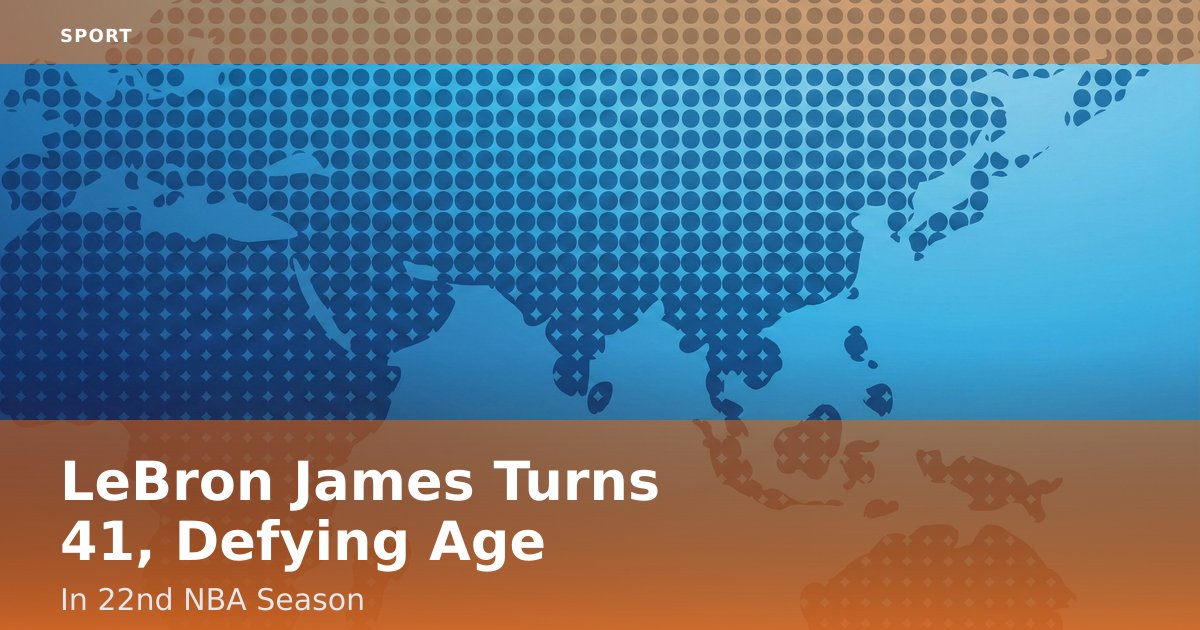 LeBron James Turns 41, Defying Age In 22nd NBA Season