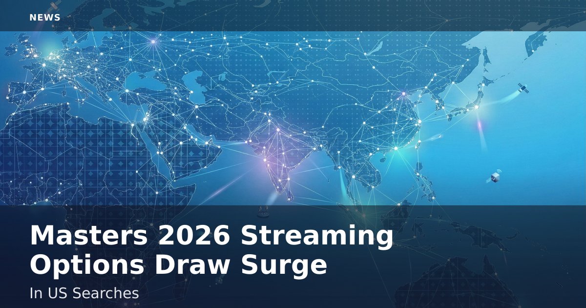 Masters 2026 Streaming Options Draw Surge In US Searches