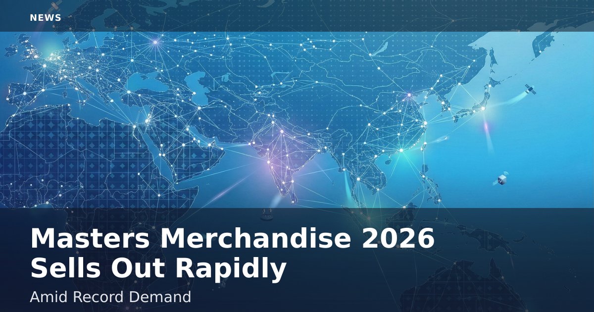 Masters Merchandise 2026 Sells Out Rapidly Amid Record Demand