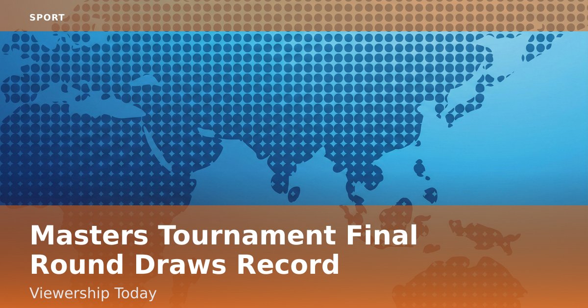 Masters Tournament Final Round Draws Record Viewership Today
