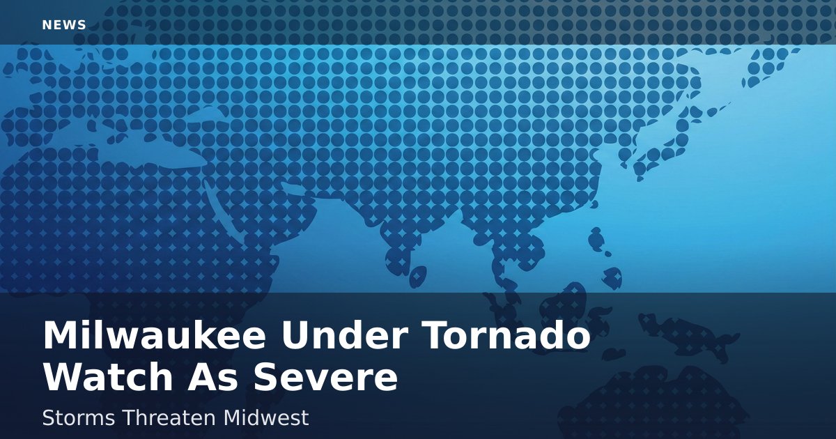 Milwaukee Under Tornado Watch As Severe Storms Threaten Midwest