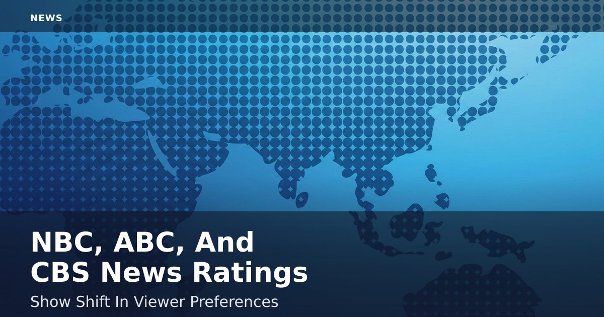 NBC, ABC, And CBS News Ratings Show Shift In Viewer Preferences