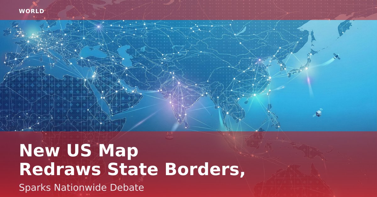 New US Map Redraws State Borders, Sparks Nationwide Debate
