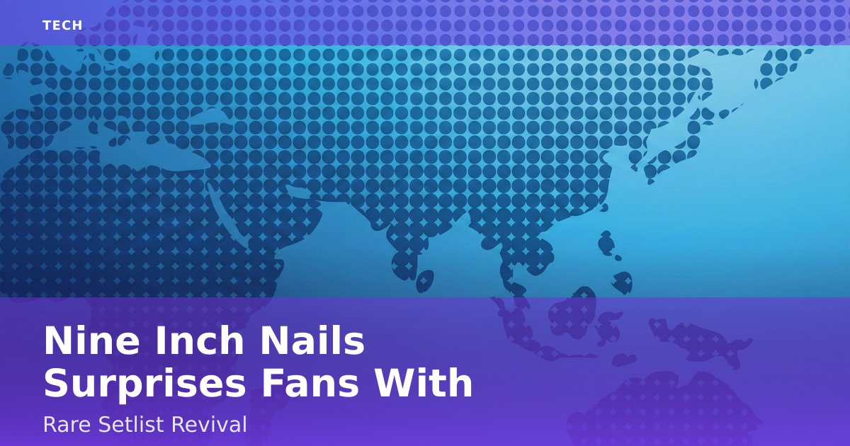 Nine Inch Nails Surprises Fans With Rare Setlist Revival