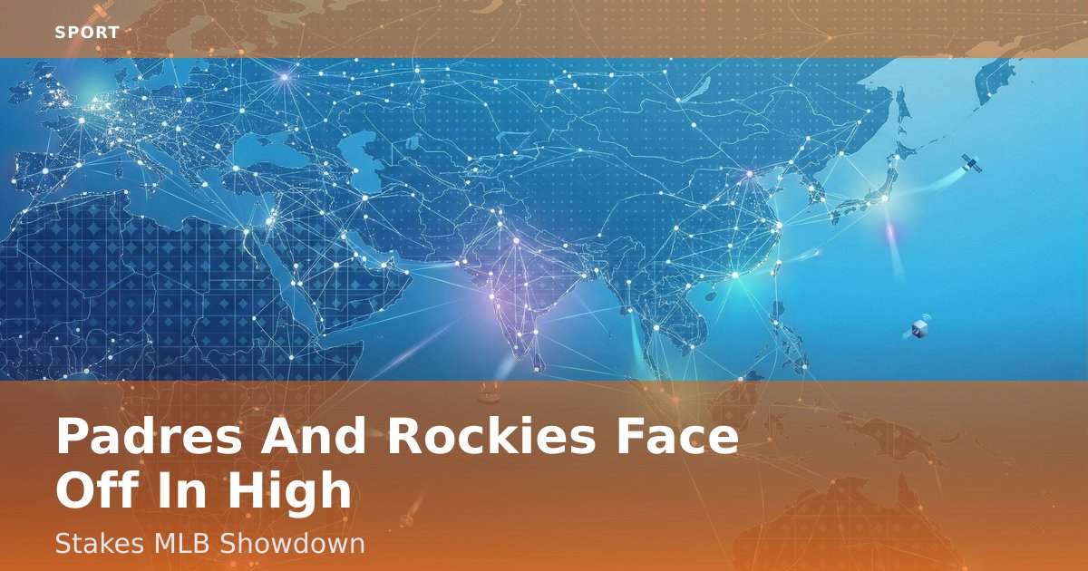 Padres And Rockies Face Off In High-Stakes MLB Showdown