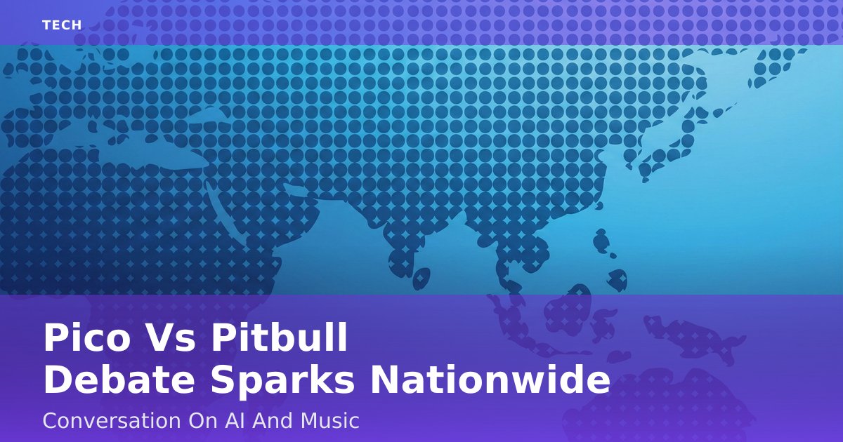 Pico Vs Pitbull Debate Sparks Nationwide Conversation On AI And Music