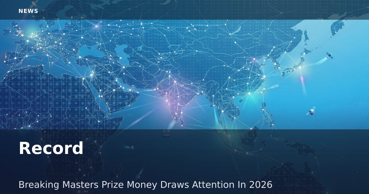 Record-Breaking Masters Prize Money Draws Attention In 2026