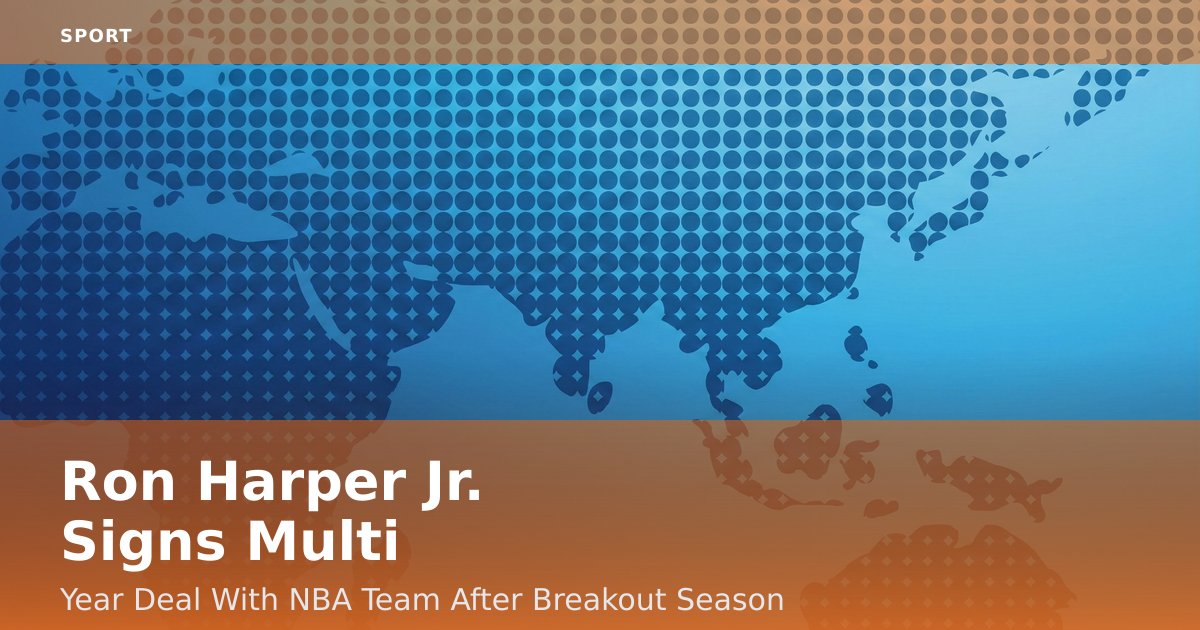 Ron Harper Jr. Signs Multi-Year Deal With NBA Team After Breakout Season