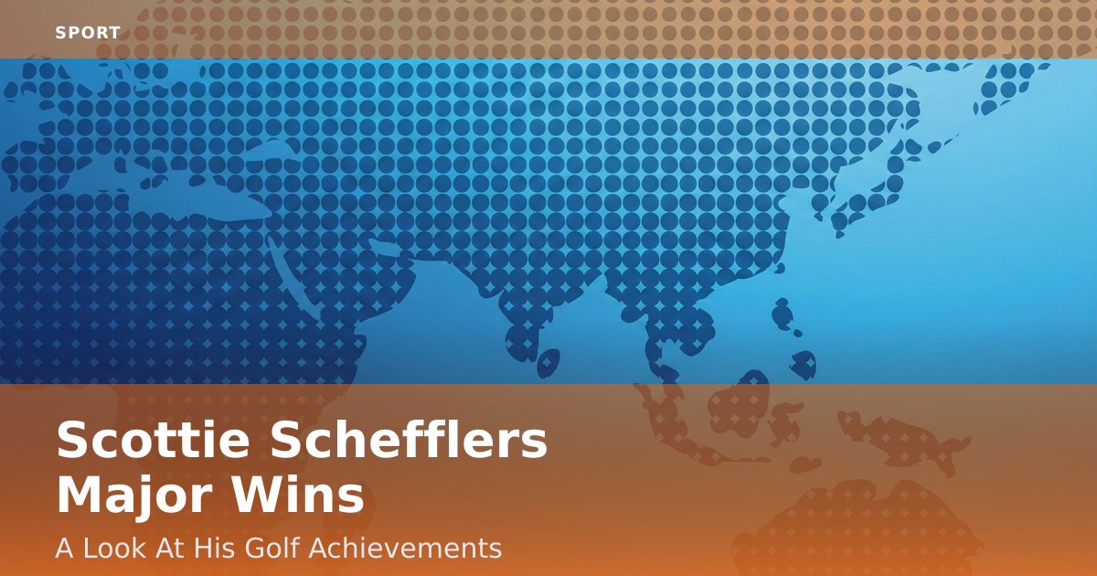 Scottie Scheffler's Major Wins: A Look At His Golf Achievements