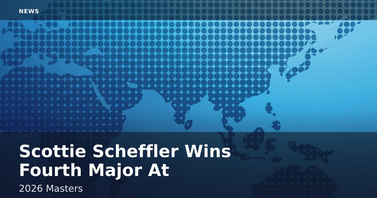 Scottie Scheffler Wins Fourth Major At 2026 Masters