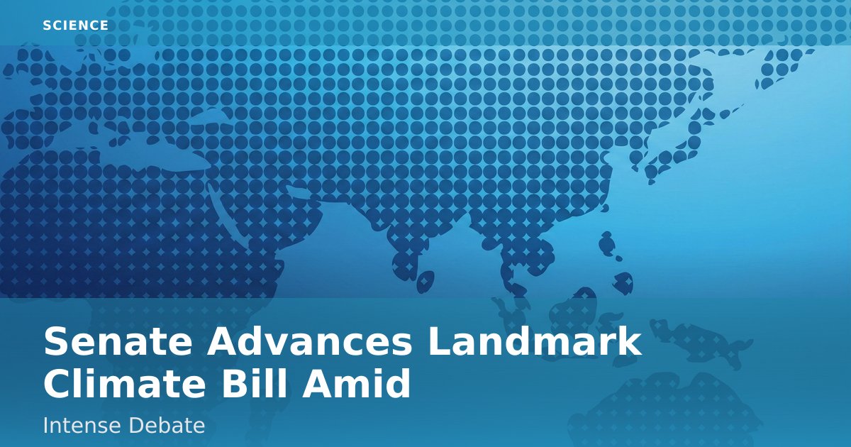 Senate Advances Landmark Climate Bill Amid Intense Debate