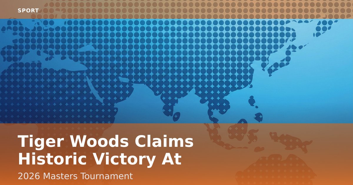 Tiger Woods Claims Historic Victory At 2026 Masters Tournament