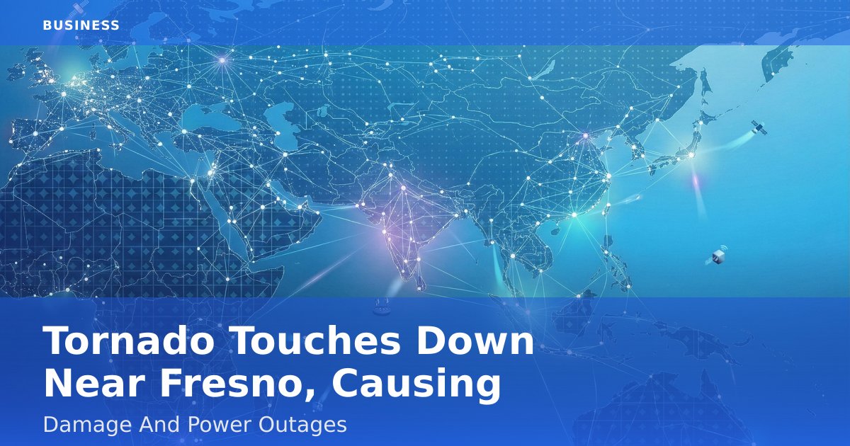 Tornado Touches Down Near Fresno, Causing Damage And Power Outages