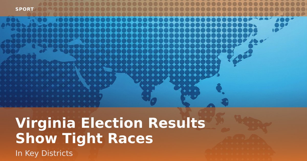 Virginia Election Results Show Tight Races In Key Districts