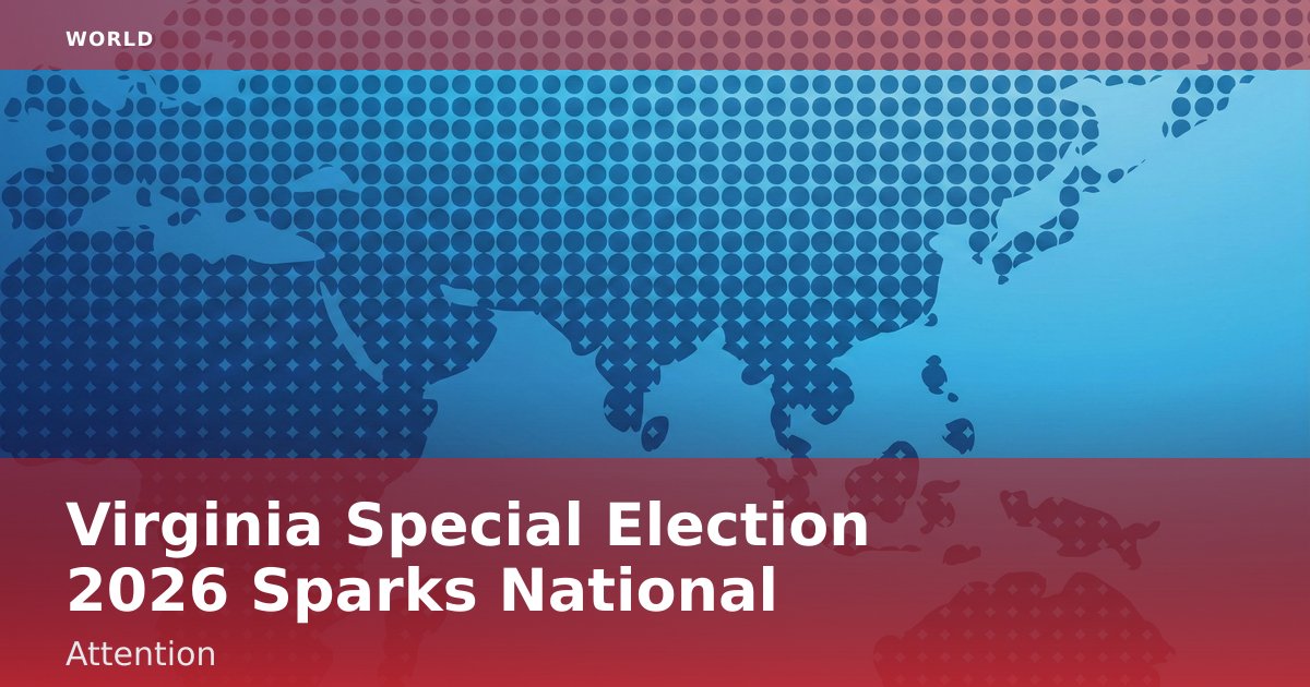 Virginia Special Election 2026 Sparks National Attention