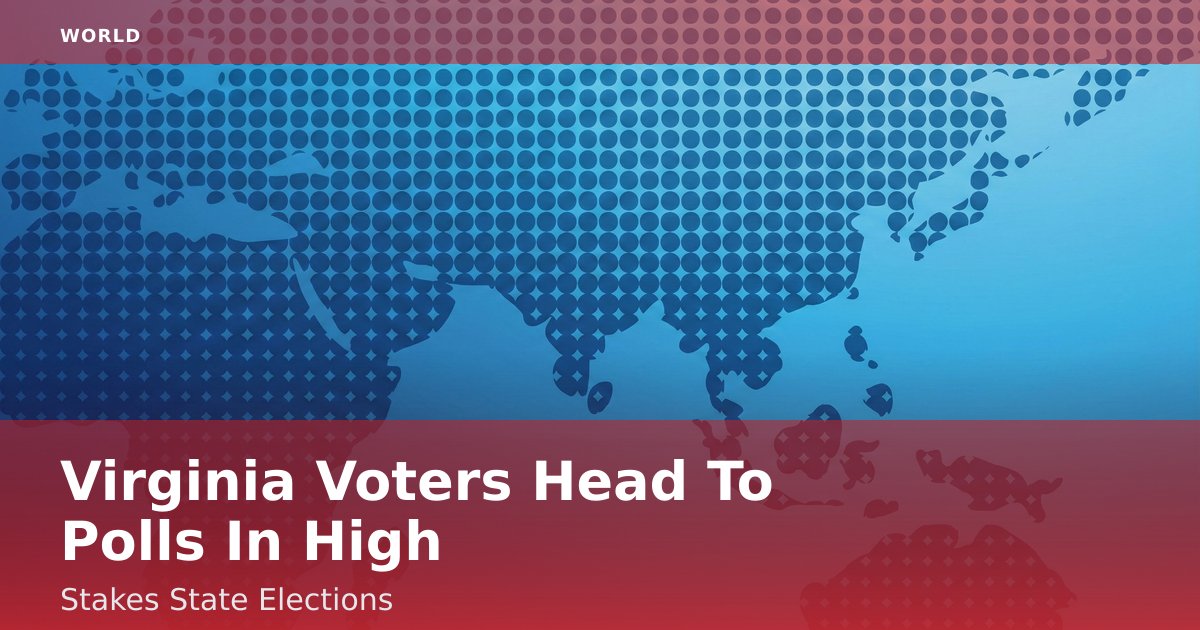 Virginia Voters Head To Polls In High-Stakes State Elections
