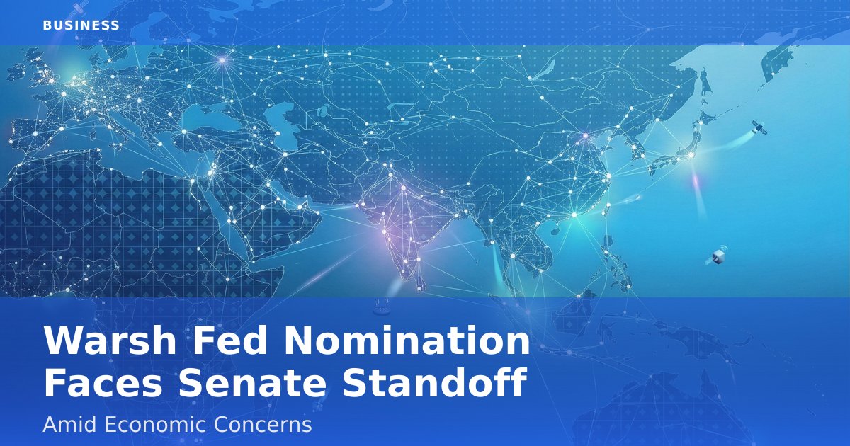 Warsh Fed Nomination Faces Senate Standoff Amid Economic Concerns