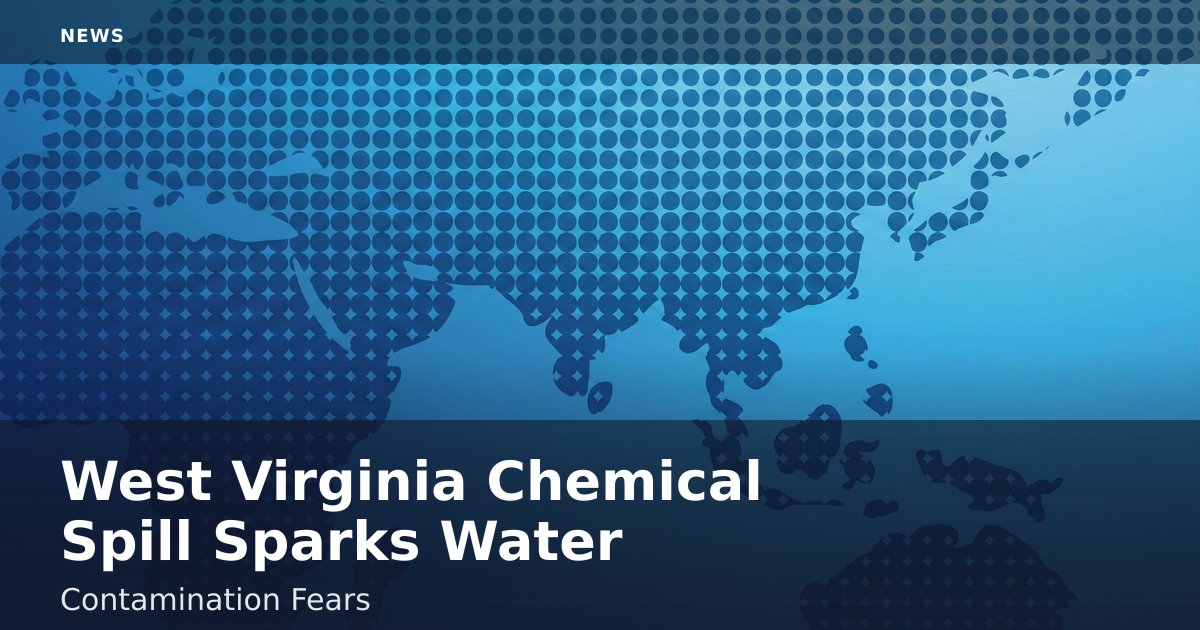 West Virginia Chemical Spill Sparks Water Contamination Fears