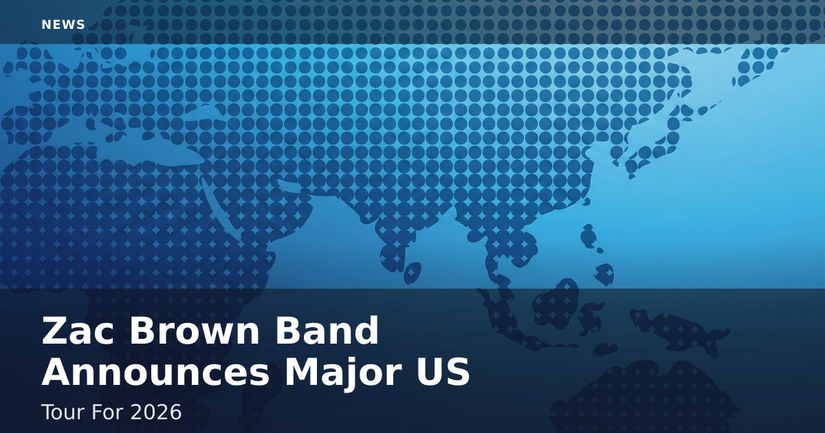 Zac Brown Band Announces Major US Tour For 2026