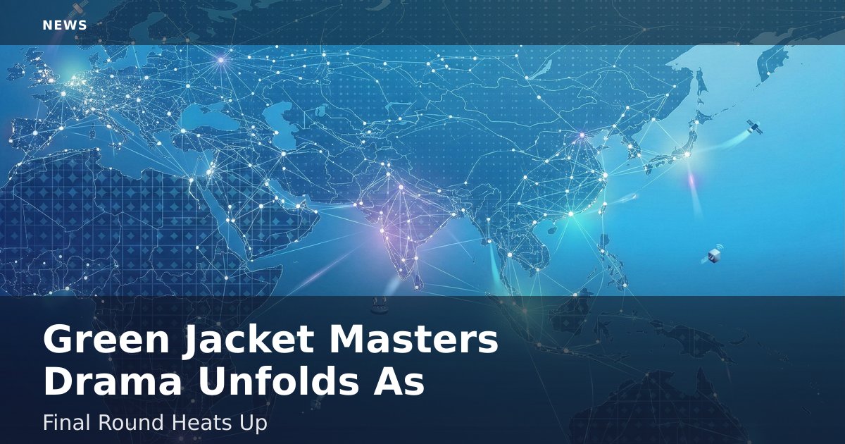 Green Jacket Masters Drama Unfolds As Final Round Heats Up