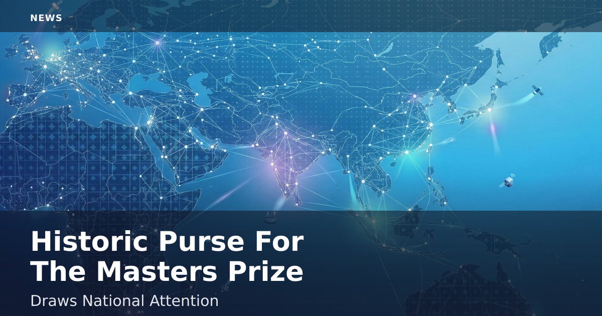Historic 'Purse For The Masters' Prize Draws National Attention