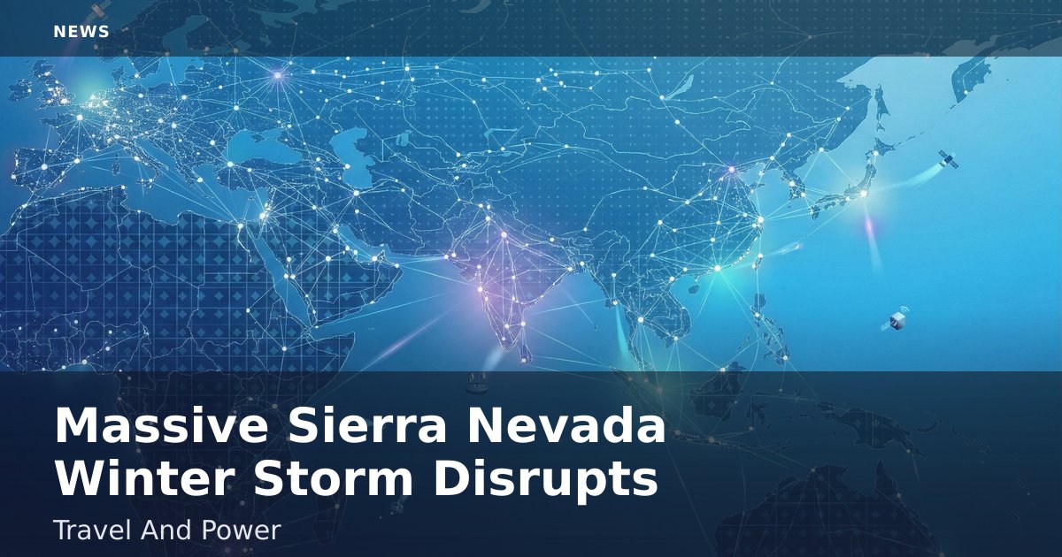 Massive Sierra Nevada Winter Storm Disrupts Travel And Power