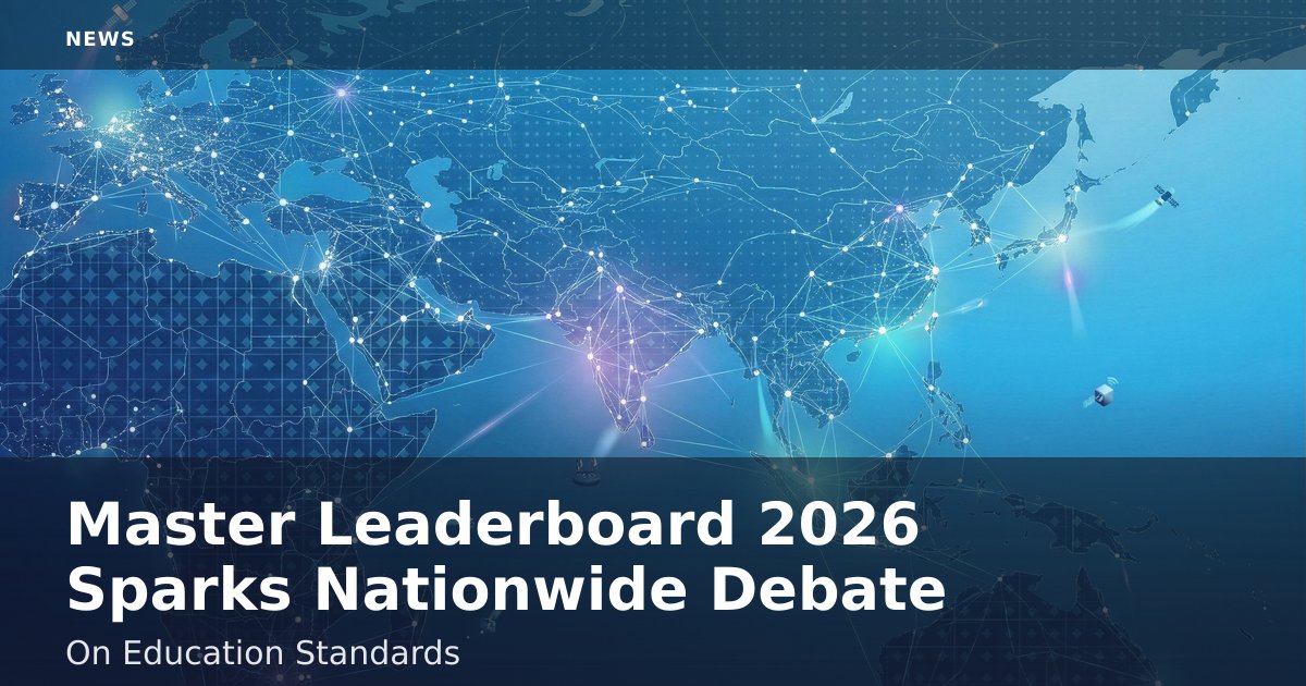 Master Leaderboard 2026 Sparks Nationwide Debate On Education Standards