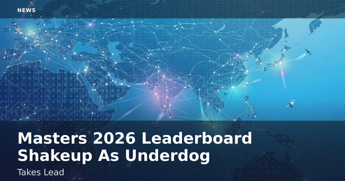 Masters 2026 Leaderboard Shakeup As Underdog Takes Lead