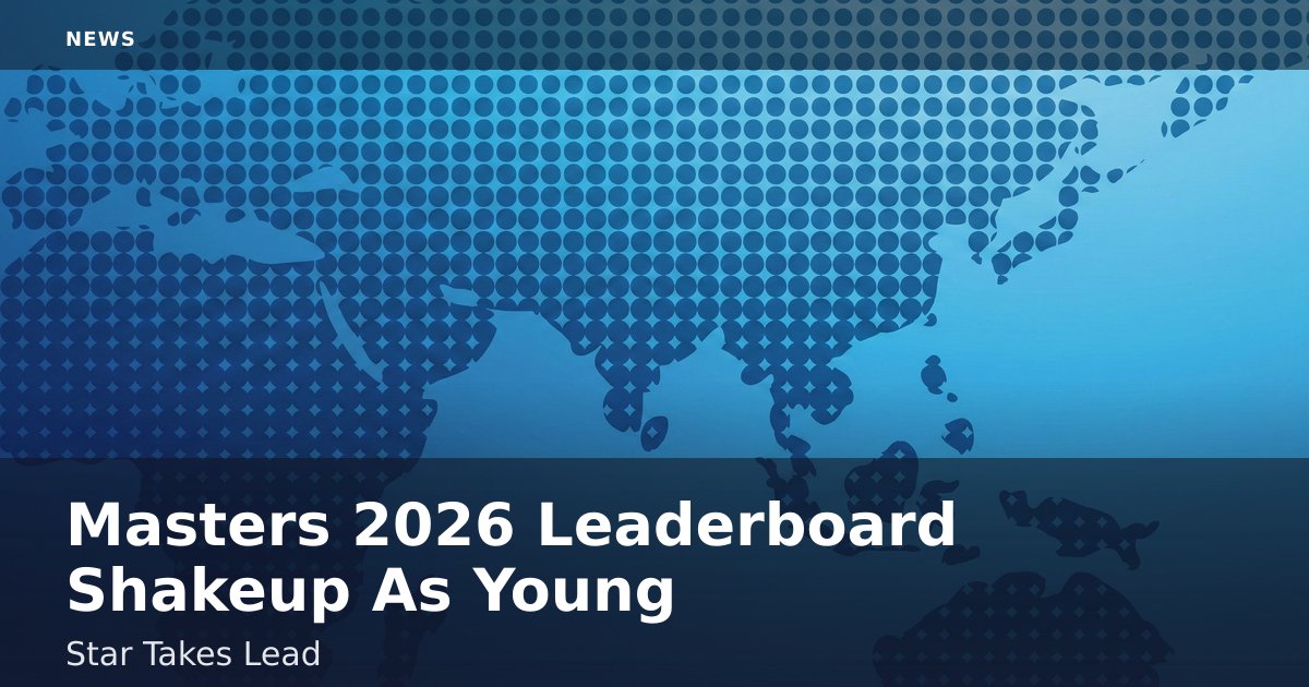 Masters 2026 Leaderboard Shakeup As Young Star Takes Lead