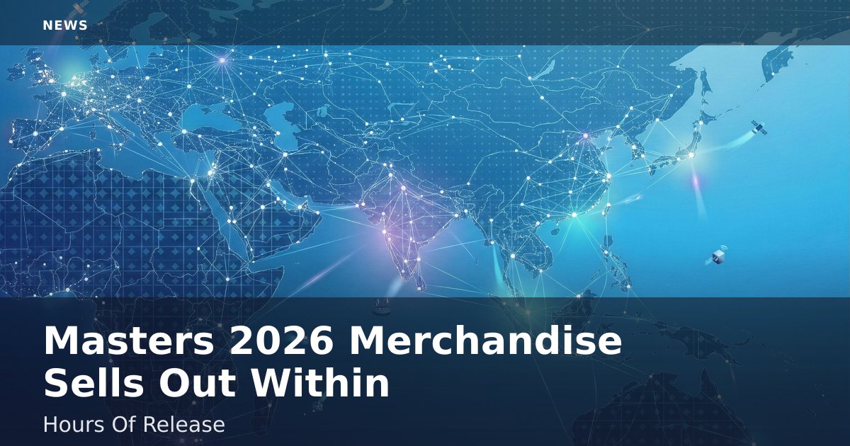 Masters 2026 Merchandise Sells Out Within Hours Of Release