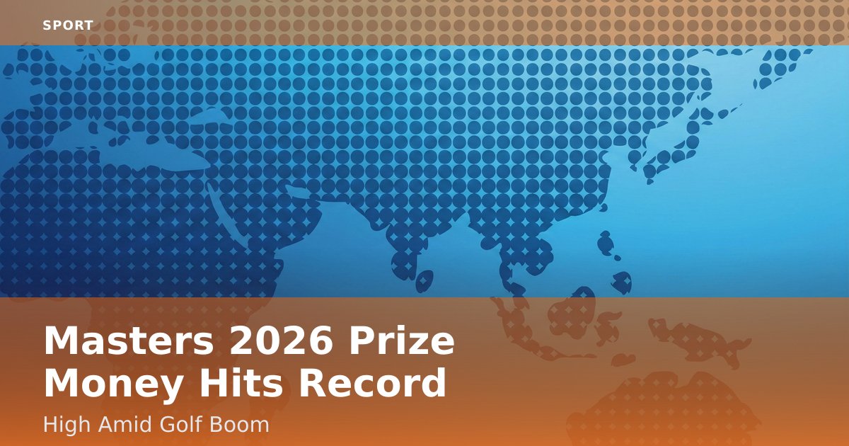 Masters 2026 Prize Money Hits Record High Amid Golf Boom