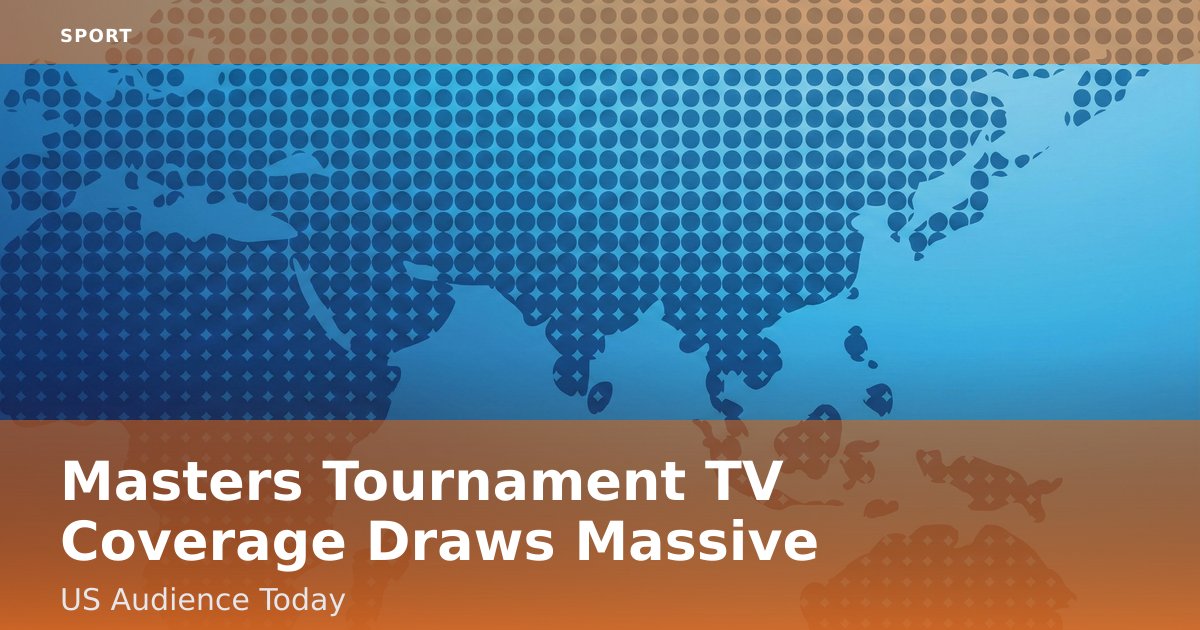 Masters Tournament TV Coverage Draws Massive US Audience Today