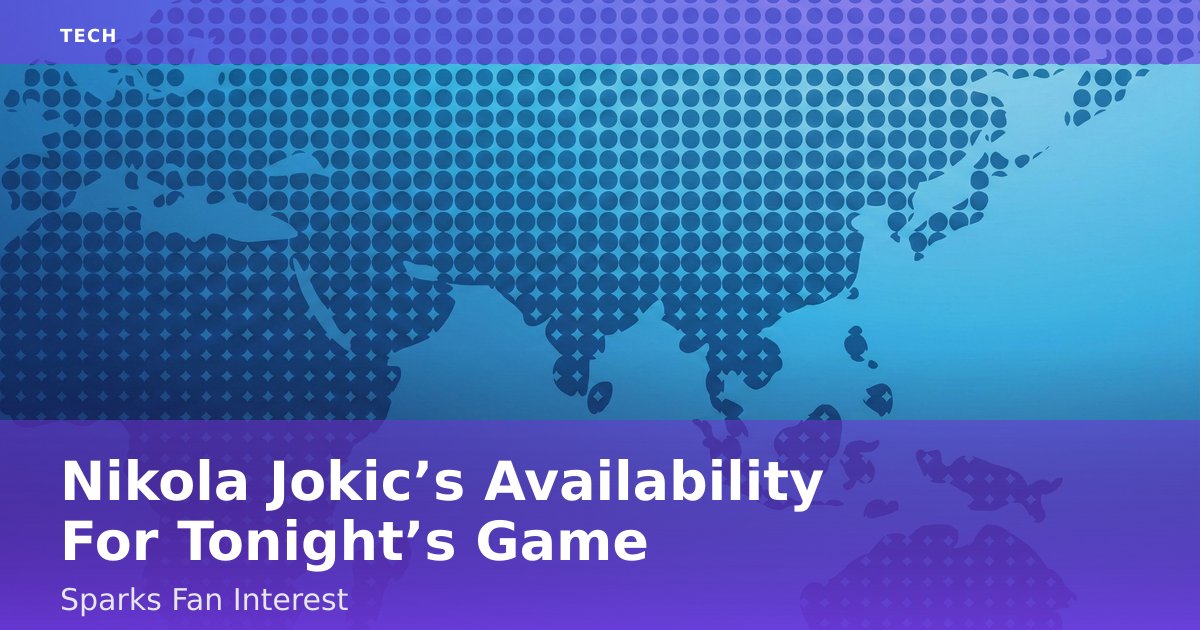 Nikola Jokic’s Availability For Tonight’s Game Sparks Fan Interest