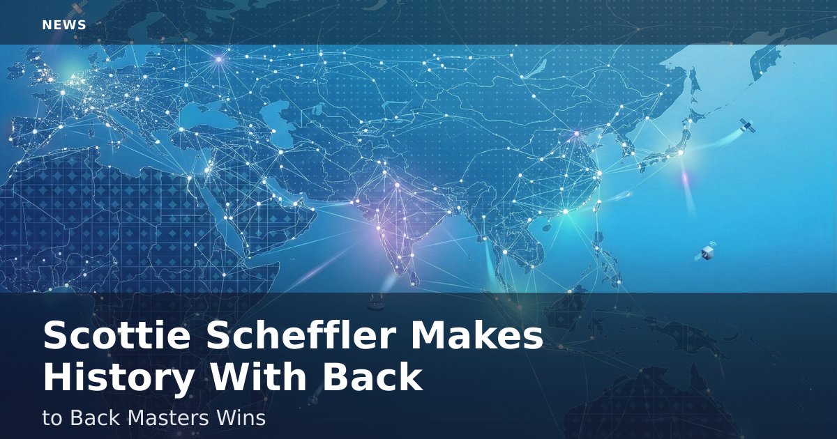 Scottie Scheffler Makes History With Back-to-Back Masters Wins