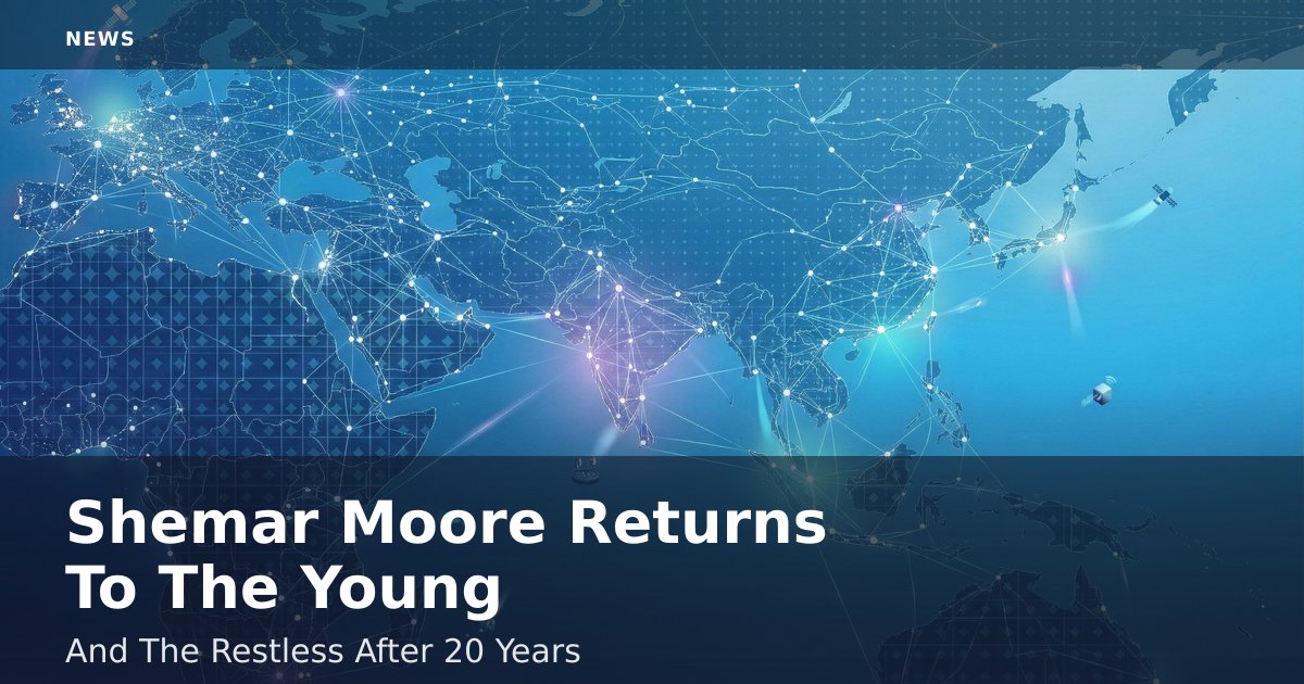 Shemar Moore Returns To 'The Young And The Restless' After 20 Years