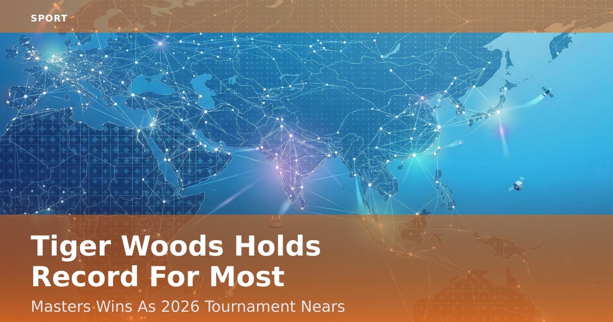 Tiger Woods Holds Record For Most Masters Wins As 2026 Tournament Nears
