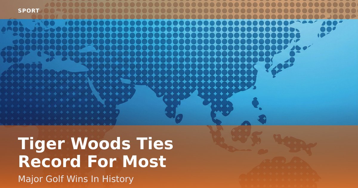 Tiger Woods Ties Record For Most Major Golf Wins In History